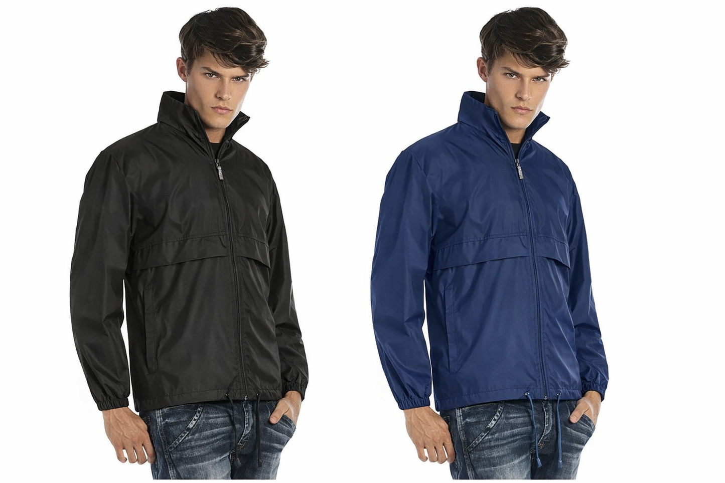 B&C SIROCCO AIR WINDBREAKER NAVY BLUE