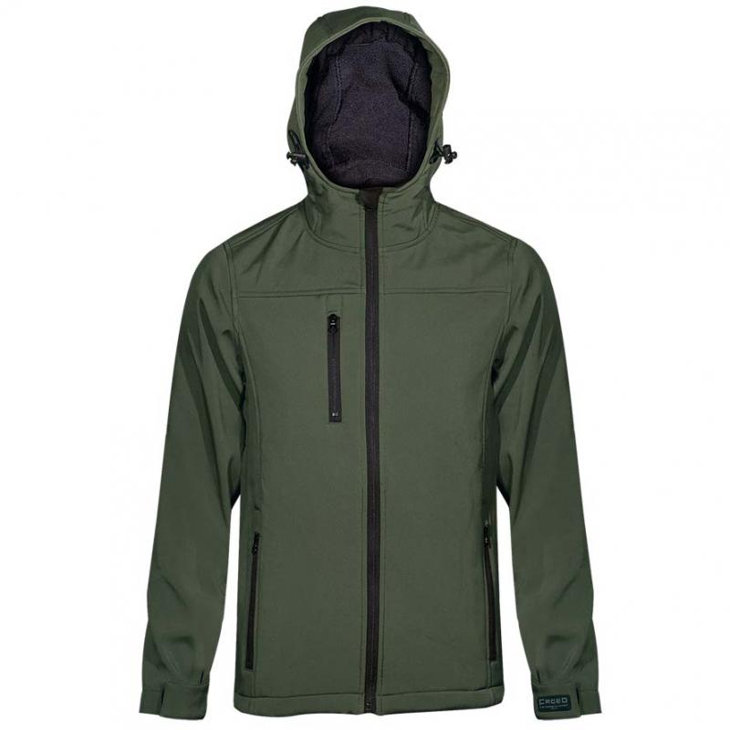 FAGEO SOFTSHELL JACKET WITH HOOD KHAKI