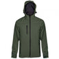 FAGEO SOFTSHELL JACKET WITH HOOD KHAKI