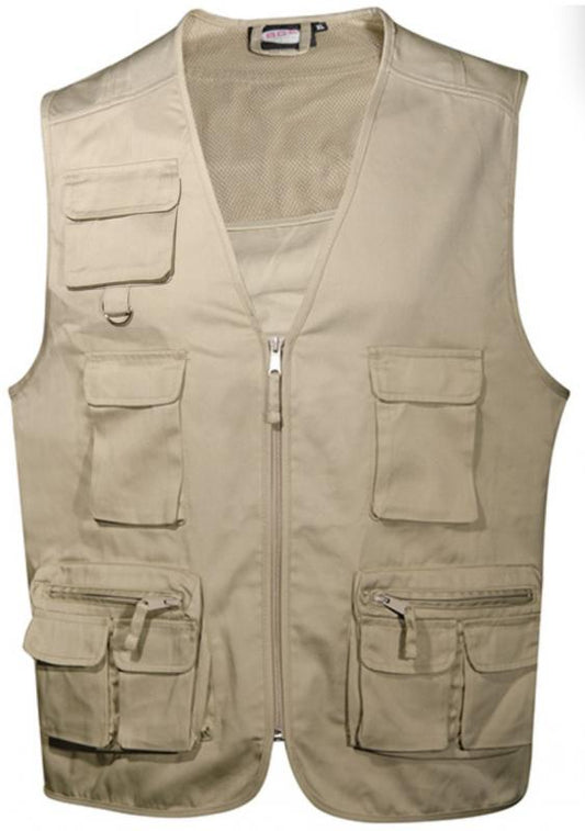 FAGEO MULTI POCKET GILET SAND