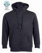 K-PRIME HOODED WITH ZIP 330gsm BLACK