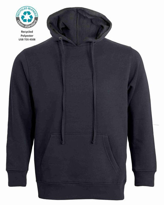 K-PRIME HOODED NO ZIP 330gsm BLACK