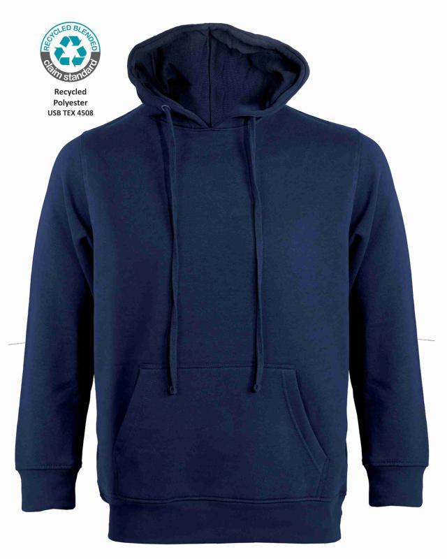 K-PRIME HOODED NO ZIP 330gsm NAVY BLUE