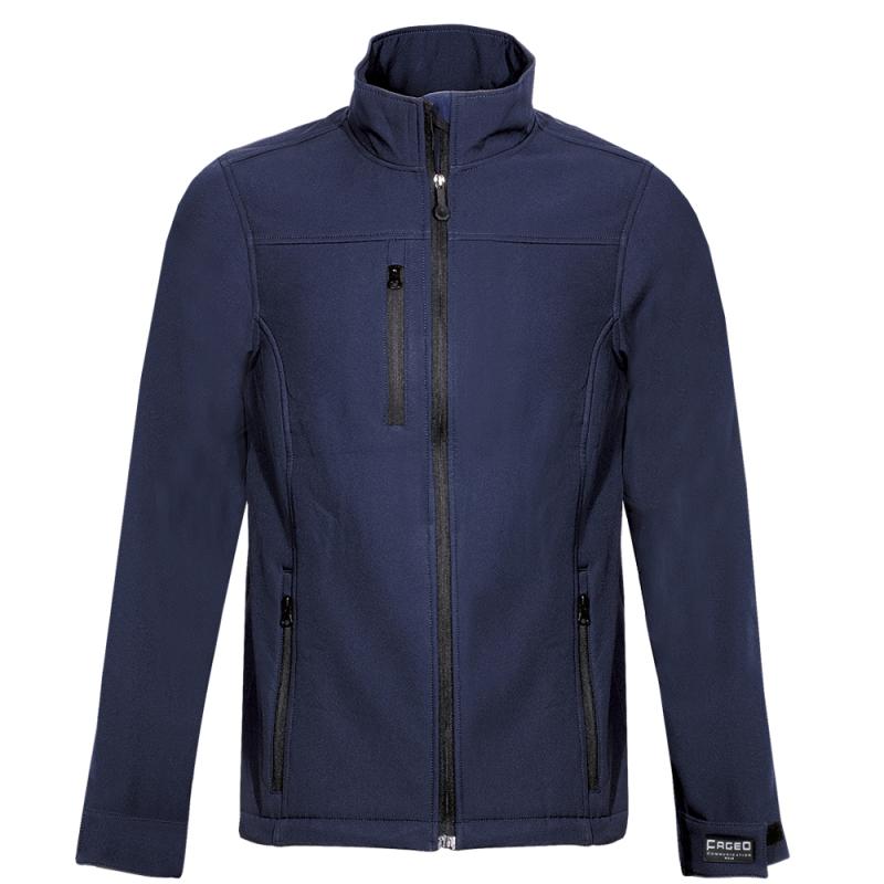 FAGEO SOFTSHELL JACKET NAVY BLUE