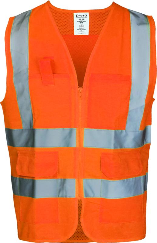 FAGEO HIVIS GILET MESH ORANGE