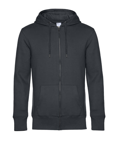 B&C KING ZIP HOODED BLACK