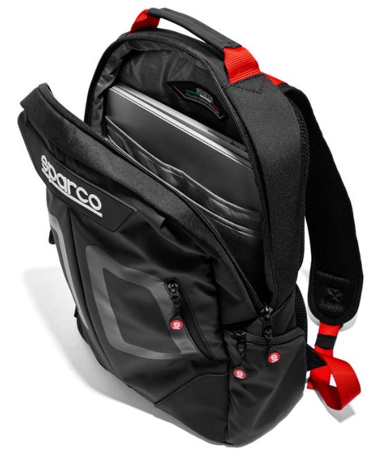 SPARCO STAGE Backpack BLACK AND BLUE