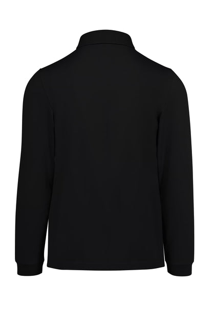 B&C MY POLO 180 Men’s long sleeves BLACK