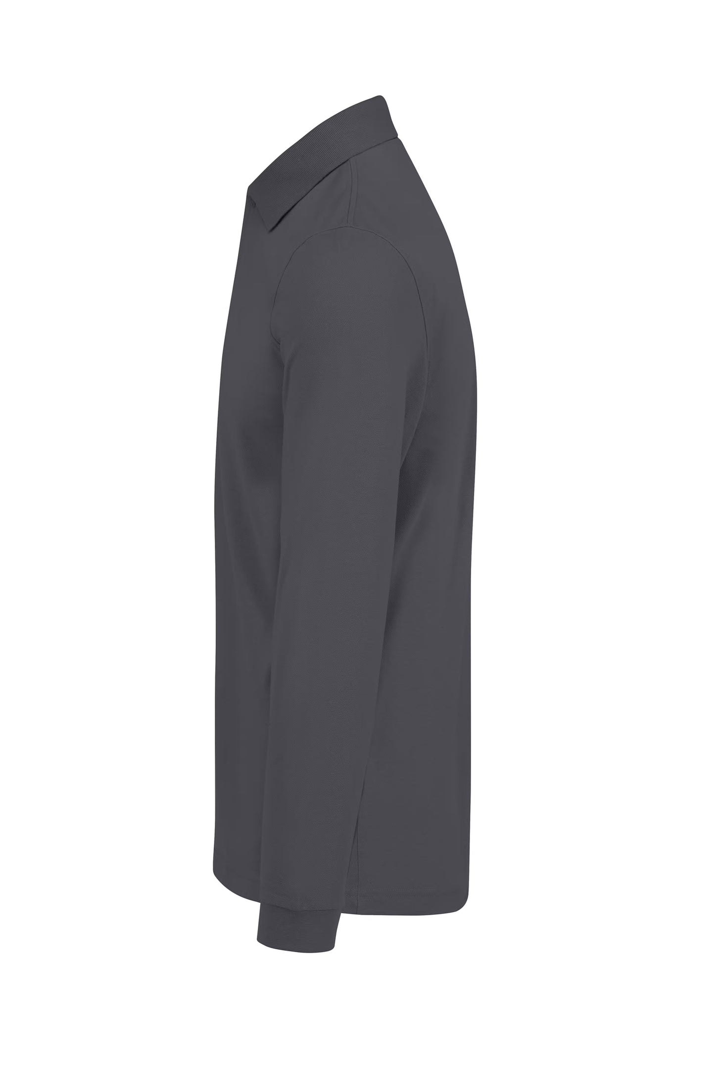 B&C MY POLO 180 Men’s long sleeves DARK GREY