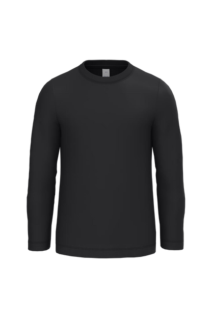 B&C KIDS T-SHIRT LSL #E150 BLACK