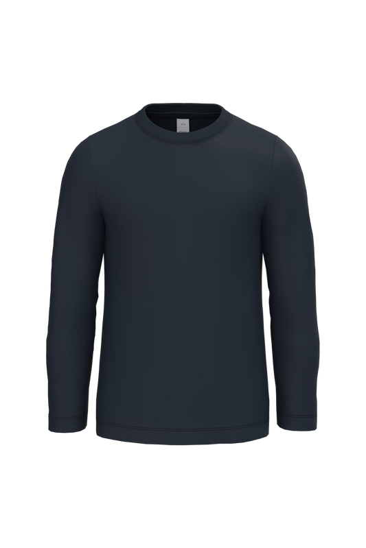 B&C KIDS T-SHIRT LSL #E150 NAVY BLUE