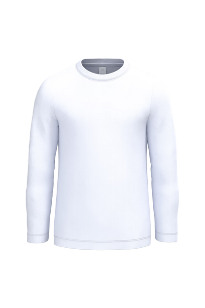 B&C KIDS T-SHIRT LSL #E150 WHITE