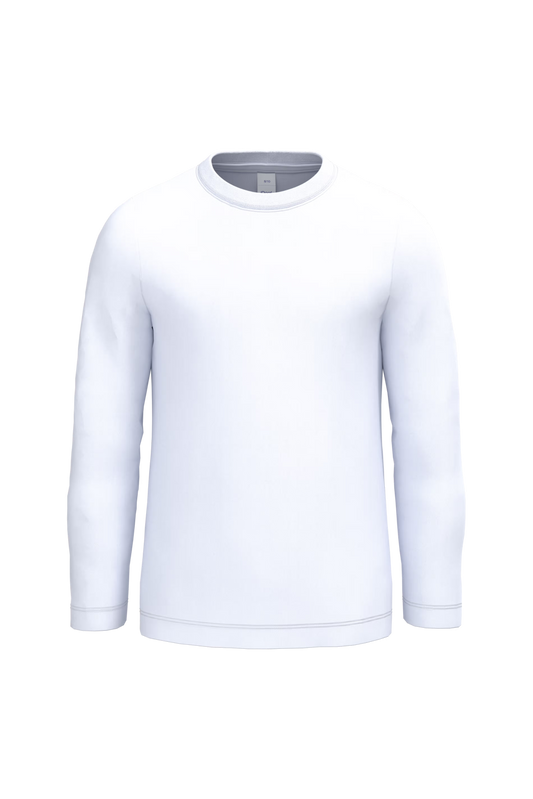 B&C KIDS T-SHIRT LSL #E150 WHITE