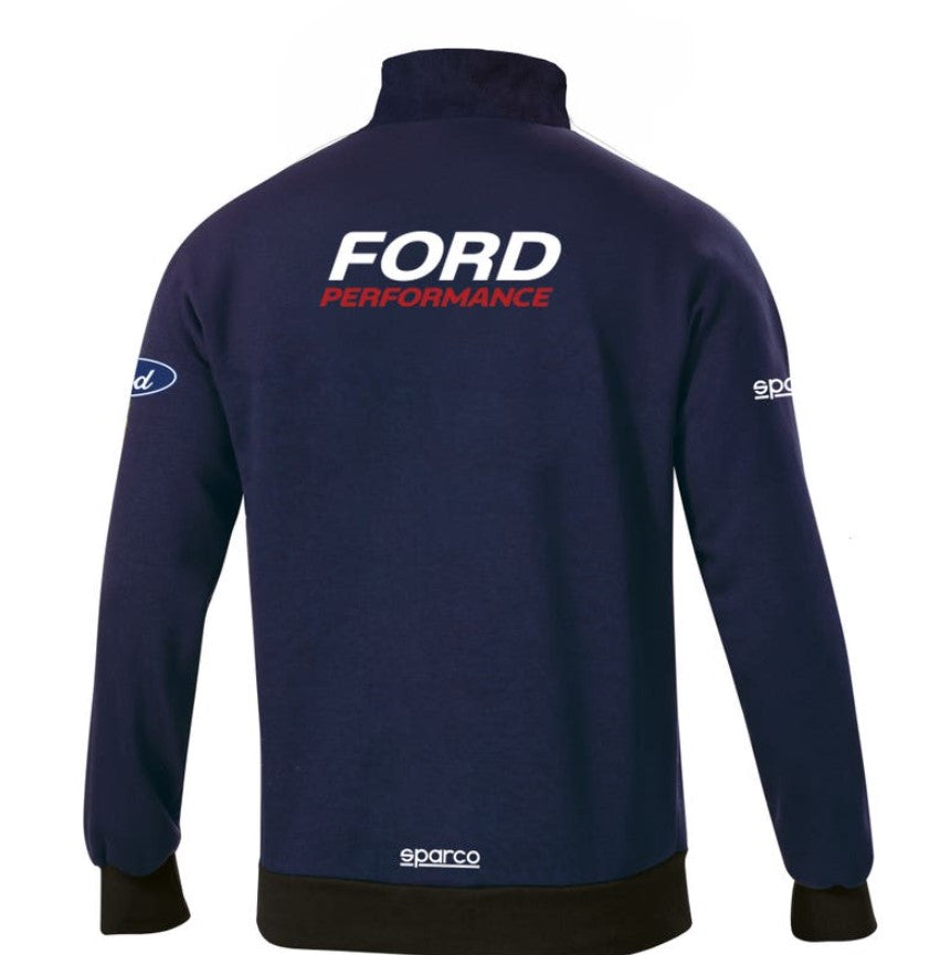 SPARCO FORD HALF ZIP SWEATSHIRT NAVY BLUE